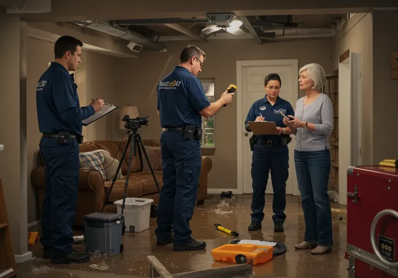 Water Damage Assessment and Insurance Documentation process in Midland, PA